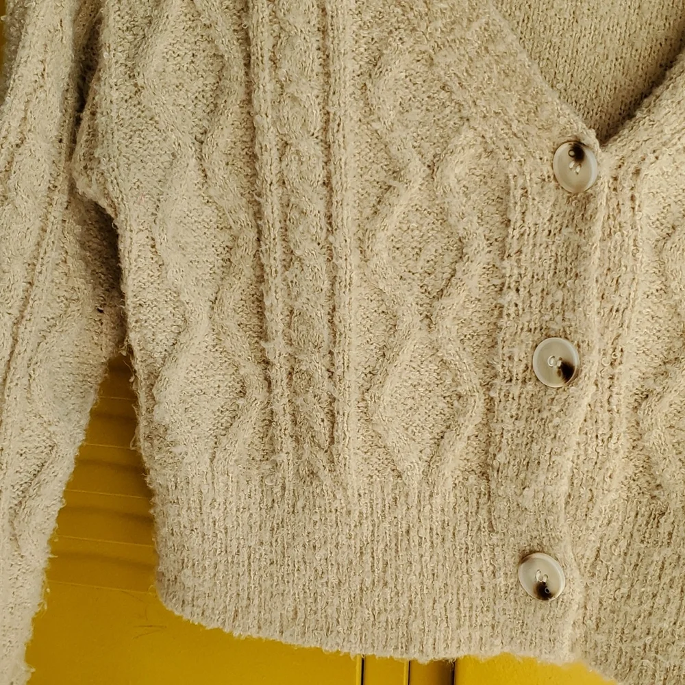 Altar'd State cropped button cardigan - Picture 2 of 5